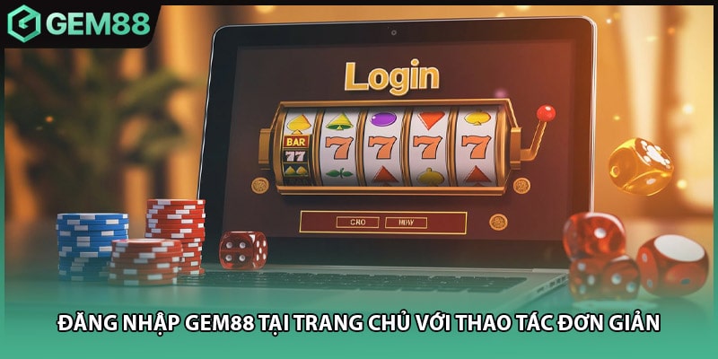 Đăng nhập GEM88 tại trang chủ với thao tác đơn giản